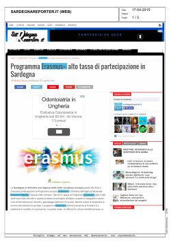 Programma Erasmus+: alto tasso di partecipazione in