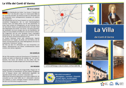 La Villa dei Conti di Varmo - Pro Loco Comunit&agrave; di Mortegliano