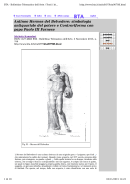 Antinoo Hermes del Belvedere - Bollettino Telematico dell`Arte