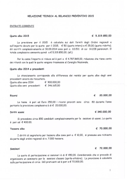 relazione tecnica - Ordine dei Giornalisti