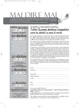 mai dire mai - ASSOCIAZIONE LIBERARSI onlus