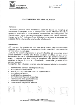 Riqualificazione urbana Milano (SO) - 1° premio