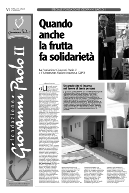 Toscana Oggi n.35 del 11 ottobre 2015