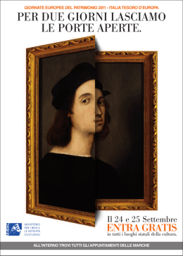 Leggi la brochure - Ministero dei Beni e le Attivit&agrave; Culturali