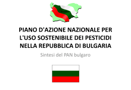 Bulgaria - Giornate Fitopatologiche