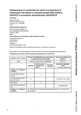 Modelli entrofuoribordo HP565 Bravo