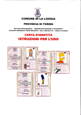 Page 1 COMUNE DI LA LOGGIA PROVINCIA DI TORINO Servizio