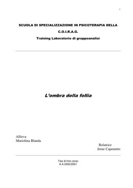 tesi di specializzazione