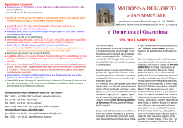 Bollettino 23 marzo 2014 - Chiesa della Madonna dell`Orto