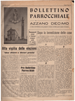1951 maggio-giugno - Parrocchia San Pietro Apostolo