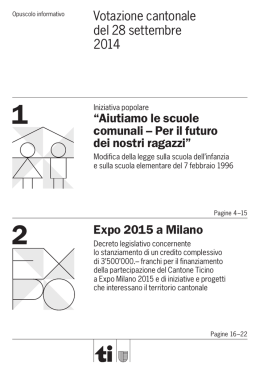Votazione cantonale del 28 settembre 2014