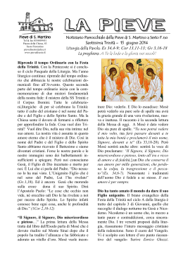 Santissima Trinità 15.6.2014