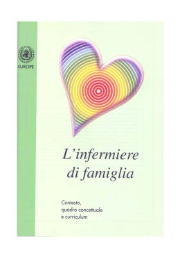 L`infermiere di famiglia - contesto, quadro concettuale e