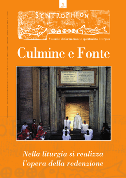 Culmine e Fonte - Vicariato di Roma • Ufficio Liturgico
