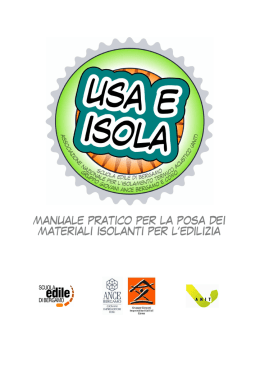 manuale pratico per la posa dei materiali isolanti per l`edilizia