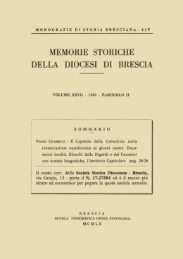 XXVII (1960) Monografie di storia bresciana, 54