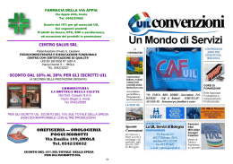 Le convenzioni sono un segno, forse piccolo ma concreto e