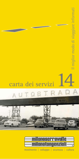 carta dei servizi - Milano Serravalle