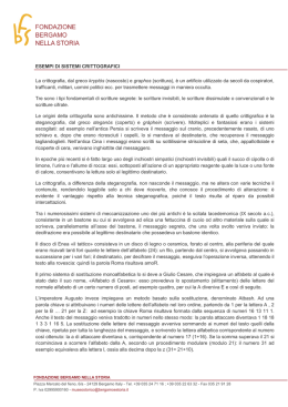 La crittografia, dal greco krypt&oacute;s