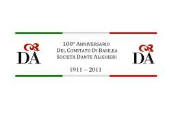100° Anniversario della Società Dante Alighieri di Basilea