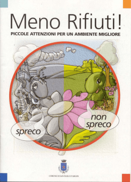 Meno rifiuti - Comune di San Paolo d`Argon