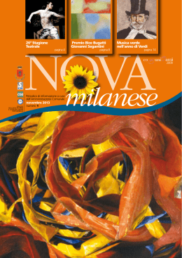 Periodico Comunale Nova Milanese novembre 2013
