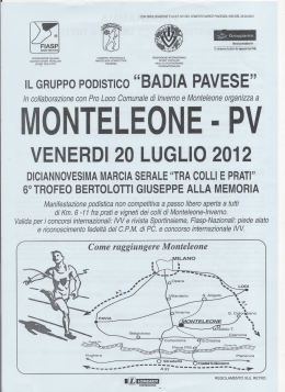 monteleone· pv - FIASP Piacenza