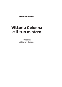 Vittoria Colonna e il suo mistero