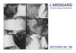 l`arengario studio bibliografico arte povera 1964
