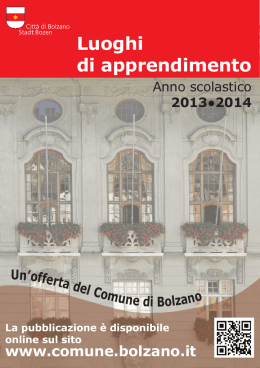 Opuscolo on line - Comune di Bolzano