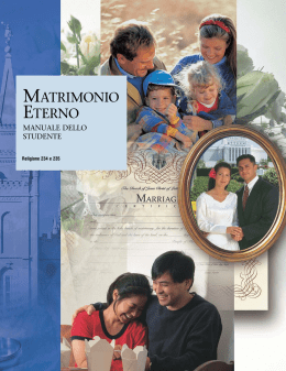 matrimonio eterno manuale dello studente - LDS.org