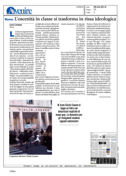 L`oscenit&agrave; in classe si trasforma in rissa ideologica
