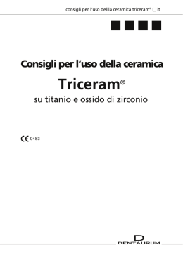Triceram® Verarbeitungstipps