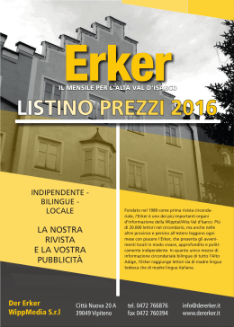 Listino prezzi