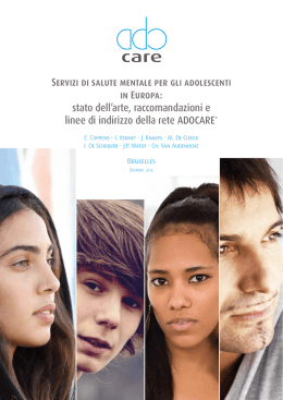 Servizi di salute mentale per gli adolescenti in Europa