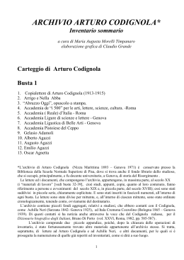 catalogo Arturo Codignola - Scuola Normale Superiore