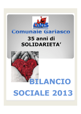 Il bilancio sociale 2013