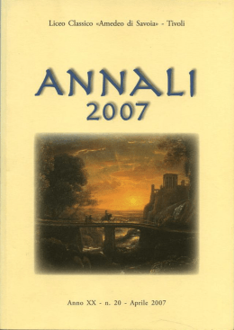 Annali 2007 - Liceo Classico Tivoli