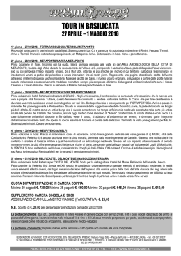 tour in basilicata