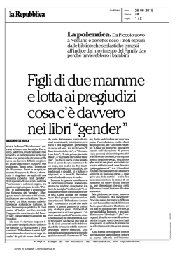 Figli di due mamme e lotta ai pregiudizi, cosa c`è