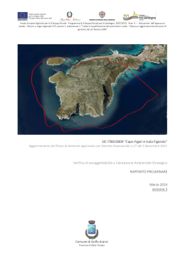 SIC ITB010009 “Capo Figari e Isola Figarolo” Verifica di