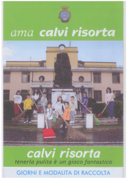 Pagina 1 dell`opuscolo