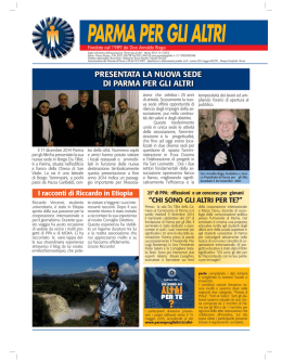 Marzo 2015  - Parma per gli altri