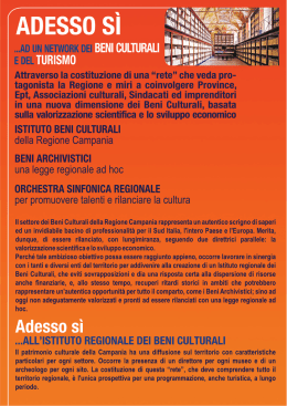 scarica il programma di ermanno russo su beni culturali e turismo