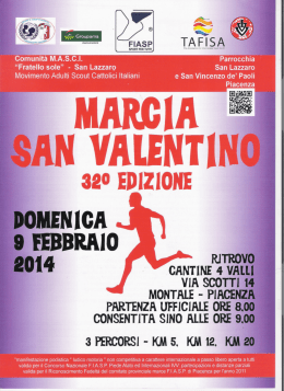 Piacenza (Montale) - 33ª Marcia di San Valentino
