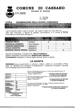 `Ill` COMUNE DI CASSARO