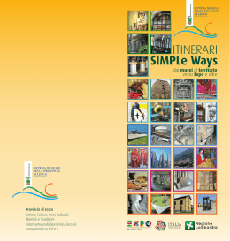ITINERARI SIMPLe Ways