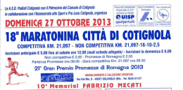 locandina 18° Maratonina Città di Cotignola