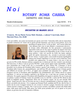 Bollettino marzo 2013 - Rotary Club Roma Cassia