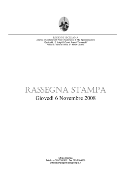 Scarica il pdf della rassegna